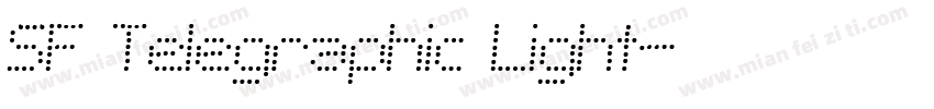 SF Telegraphic Light字体转换